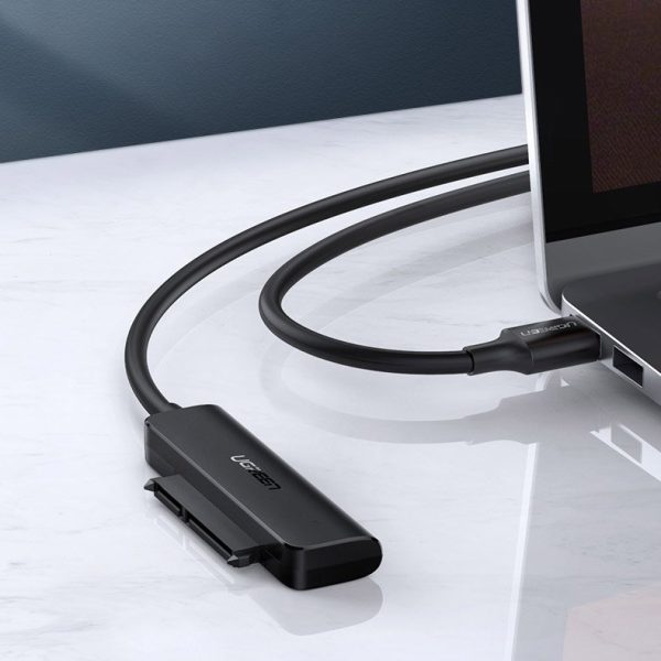 Adapteris HDD SSD 2.5 '' SATA III 3.0 uz USB - melns