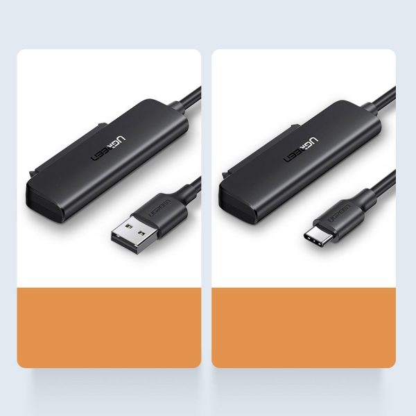 Adapteris HDD SSD 2.5 '' SATA III 3.0 uz USB - melns