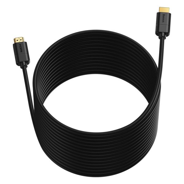 HDMI 2,0 4K 30Hz 3d HDR 18Gbps 8m kabelis - melns
