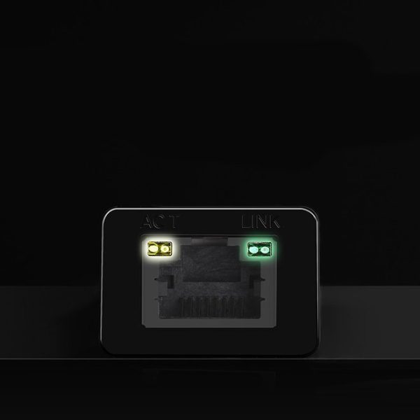 Ārējā tīkla karte LAN RJ45 - USB 2,0 100 Mb / s - melns