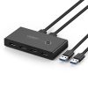 Switch Box Hub 4X USB 3.2 Gen 1 USB izplatītājs diviem datoriem - melns