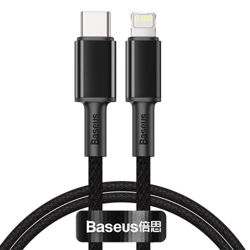 Kabelis Kabelis iPhone USB -C - zibens ātra uzlāde 20W 1M - melns