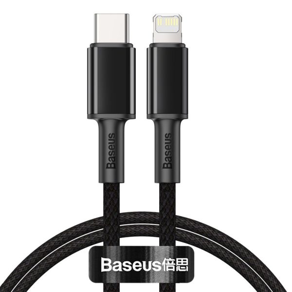 Kabelis Kabelis iPhone USB -C - zibens ātra uzlāde 20W 1M - melns