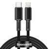 Kabelis Kabelis iPhone USB -C - zibens ātra uzlāde 20W 2m - melns