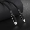 Kabelis Kabelis iPhone USB -C - zibens ātra uzlāde 20W 2m - melns