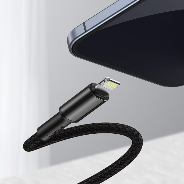 Kabelis Kabelis iPhone USB -C - zibens ātra uzlāde 20W 2m - melns
