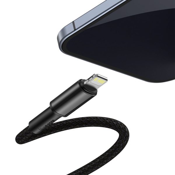 Kabelis Kabelis iPhone USB -C - zibens ātra uzlāde 20W 2m - melns