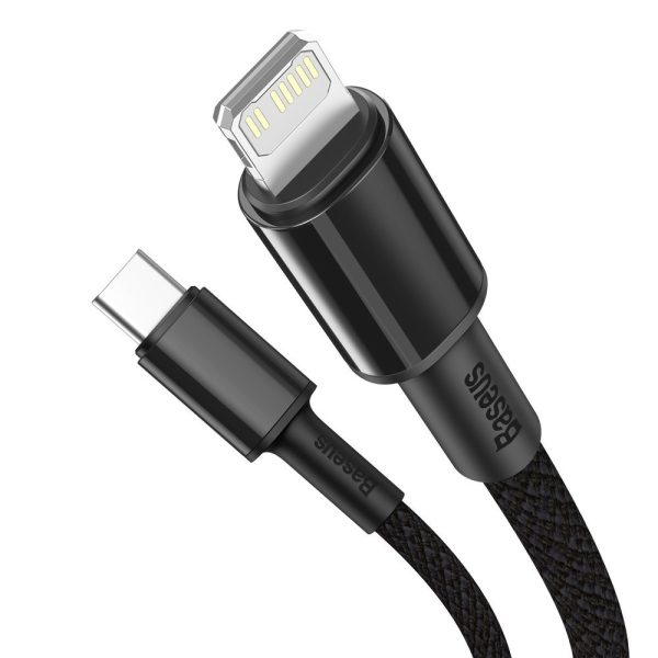 Kabelis Kabelis iPhone USB -C - zibens ātra uzlāde 20W 2m - melns