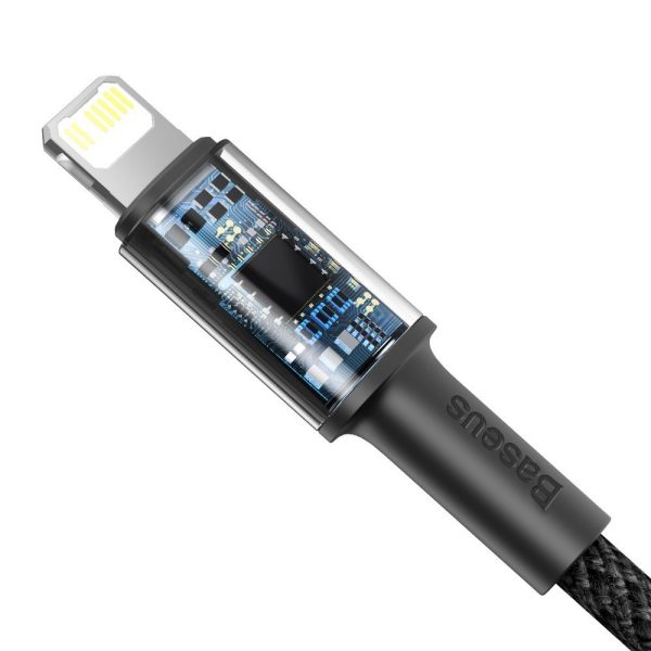 Kabelis Kabelis iPhone USB -C - zibens ātra uzlāde 20W 2m - melns