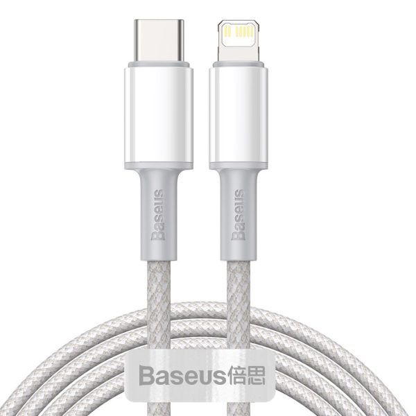 Kabelis Kabelis iPhone USB -C - zibens ātra uzlāde 20W 2m - balts