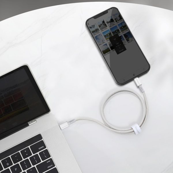 Kabelis Kabelis iPhone USB -C - zibens ātra uzlāde 20W 2m - balts