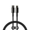 Kabelis Kabelis iPhone USB -C - zibens ātra uzlāde 20 W 1M - visi melni