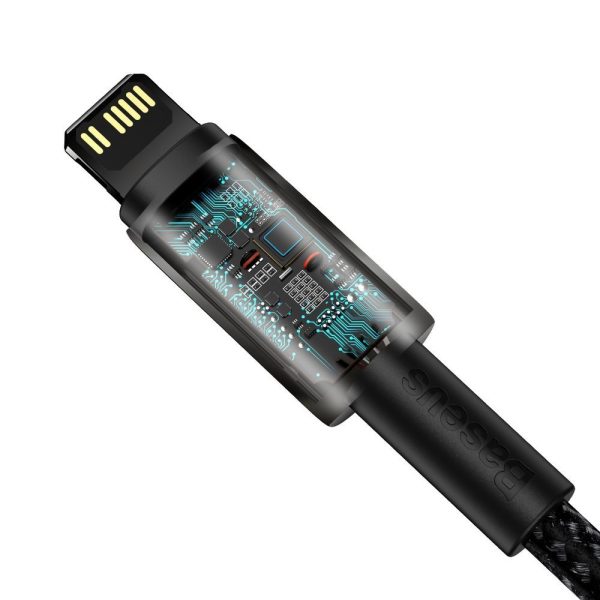 Kabelis Kabelis iPhone USB -C - zibens ātra uzlāde 20 W 1M - visi melni
