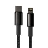 Kabelis Kabelis iPhone USB -C - zibens ātra uzlāde 20 W 1M - visi melni
