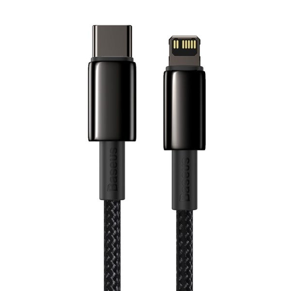 Kabelis Kabelis iPhone USB -C - zibens ātra uzlāde 20W 2m - visi melni