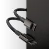 USB -C kabeļa kabelis - USB -C Ātra uzlāde 100W 2M - visi melni
