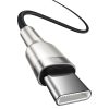 Karpu kabelis USB -C - USB -C COFFERE METĀLA DATU PAREDZĒJS PIEGĀDE 100W 2M - MELNA