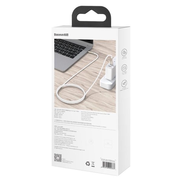 Karpu kabelis USB -C - USB -C COFFERE METĀLA DATU PAREDZĒJS PIEGĀDE 100W 2M - MELNA