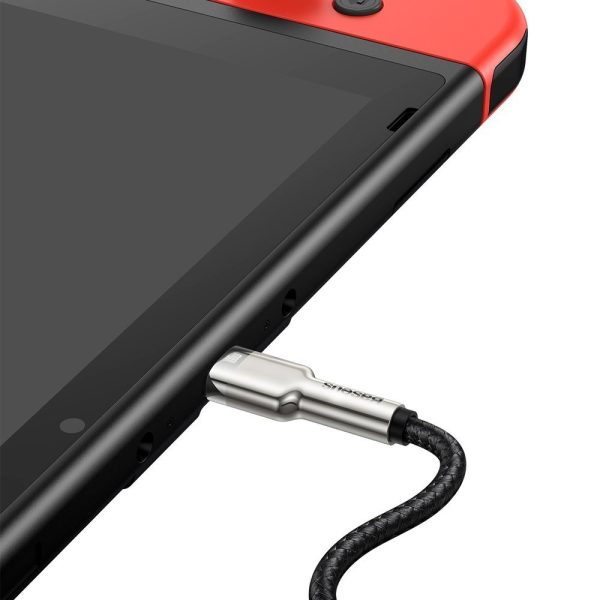 Karpu kabelis USB -C - USB -C COFFERE METĀLA DATU PAREDZĒJS PIEGĀDE 100W 2M - MELNA