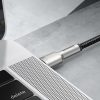 Karpu kabelis USB -C - USB -C COFFERE METĀLA DATU PAREDZĒJS PIEGĀDE 100W 2M - MELNA