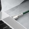 Karpu kabelis USB -C - USB -C COFFERE METĀLA DATA PAREDZĒJA PIEGĀDE 100W 2M - GREEN