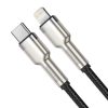 Kabeļa kabelis iPhone USB -C - Lightning Coule metāla datu barošanas piegāde 20W 1M - melns