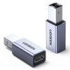 Adaptera adaptera spraudnis no USB-C līdz USB-B diska printera pelējuma