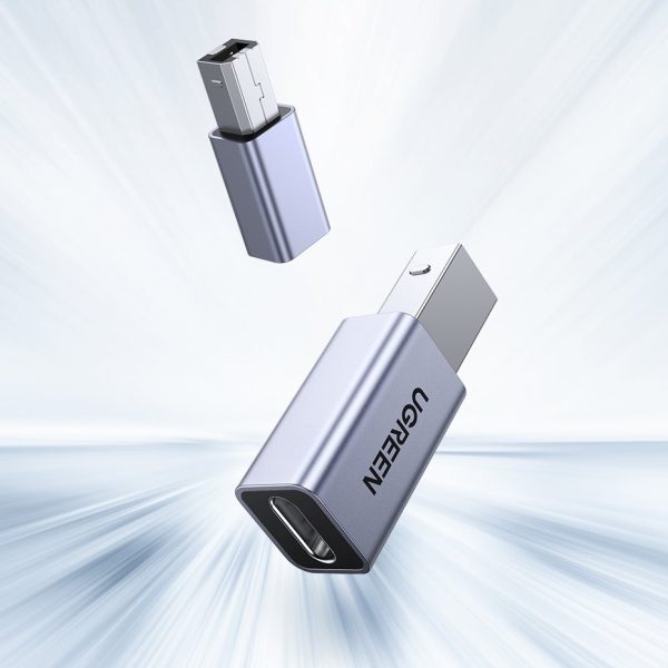 Adaptera adaptera spraudnis no USB-C līdz USB-B diska printera pelējuma