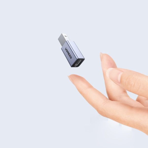 Adaptera adaptera spraudnis no USB-C līdz USB-B diska printera pelējuma