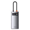 4in1 daudzfunkcionāla rumbas metāla mirdzums USB-C USB-C Power Piegāde HDMI USB 3.2 USB 2.0
