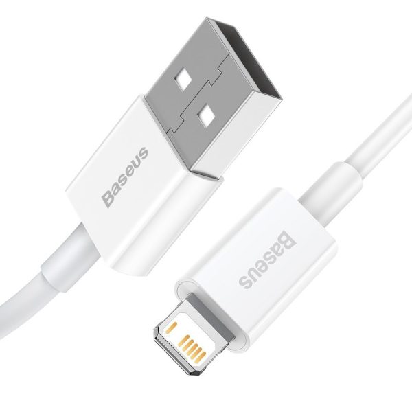 Augstāks kabelis iPhone USB - zibens 1,5 m - balts