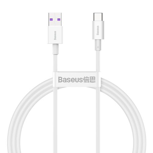 Superior USB kabeļa kabelis - USB -C 66W 6A 1M - balts