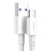 Superior USB kabeļa kabelis - USB -C 66W 6A 1M - balts
