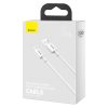 Superior USB kabeļa kabelis - USB -C 66W 6A 1M - balts