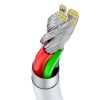 Superior USB kabeļa kabelis - USB -C 66W 6A 1M - balts