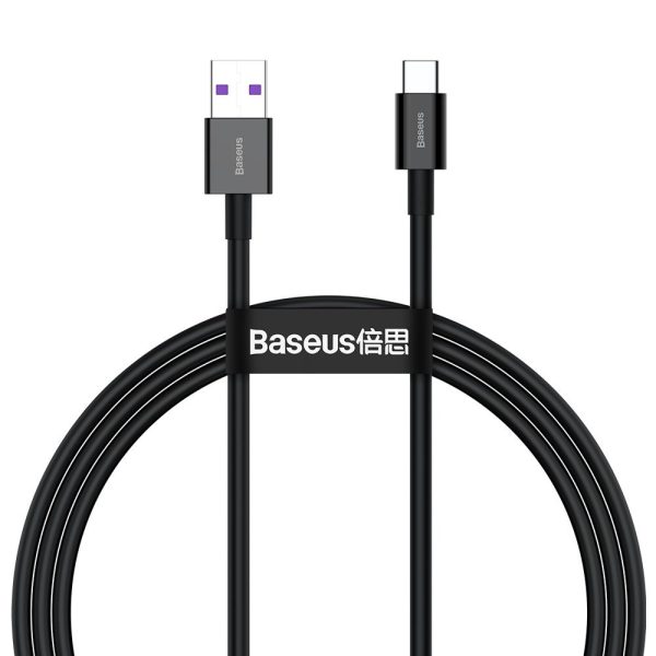 Augstākais kabeļa kabelis Huawei USB - USB -C 11V / 6A Superchange 1m - melns