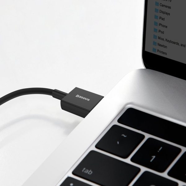 Augstākais kabeļa kabelis Huawei USB - USB -C 11V / 6A Superchange 1m - melns