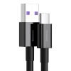 Augstākais kabeļa kabelis Huawei USB - USB -C 11V / 6A Superchange 1m - melns
