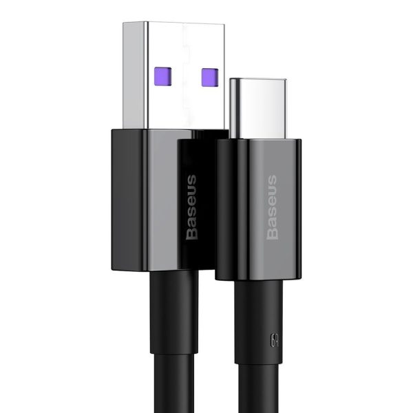 Augstākais kabeļa kabelis Huawei USB - USB -C 11V / 6A Superchange 1m - melns