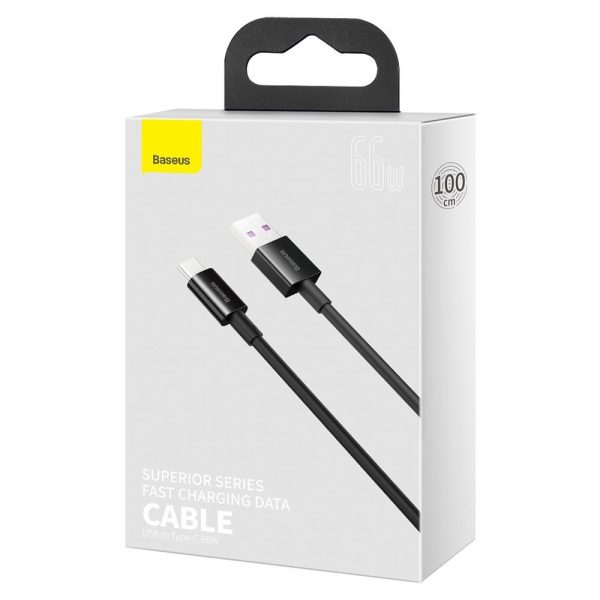 Augstākais kabeļa kabelis Huawei USB - USB -C 11V / 6A Superchange 1m - melns