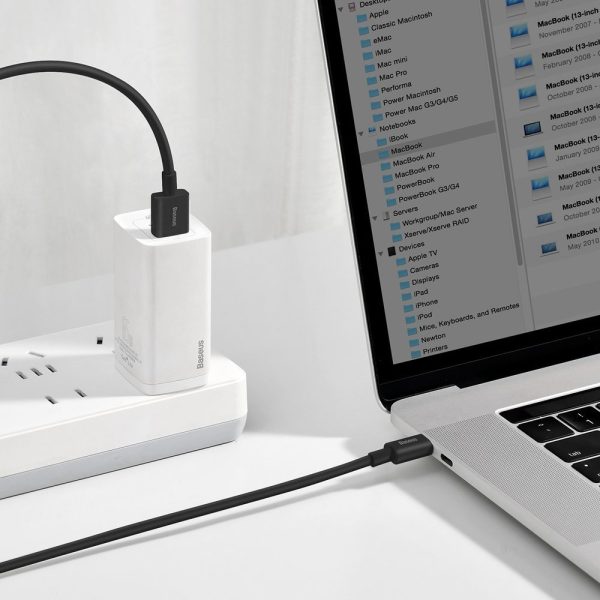 Augstākais kabeļa kabelis Huawei USB - USB -C 11V / 6A Superchange 1m - melns
