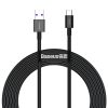 Augstāks kabeļa kabelis Huawei USB - USB -C 11V / 6A Superchange 2m - melns