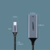 Ārējā tīkla karte LAN RJ45 - USB -C 1 gigabits Ethernet - pelēks