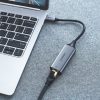 Ārējā tīkla karte LAN RJ45 - USB -C 1 gigabits Ethernet - pelēks