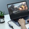 Ārējā tīkla karte LAN RJ45 - USB -C 1 gigabits Ethernet - pelēks
