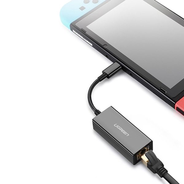 Ārējā tīkla karte LAN RJ45 - USB -C 1 gigabits Ethernet - pelēks