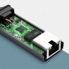 Ārējā tīkla karte LAN RJ45 - USB -C 1 gigabits Ethernet - pelēks
