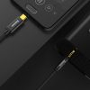 Stereo audio kabelis Aux 3,5 mm mini ligzda - USB -C 120cm - melns