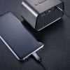 Stereo audio kabelis Aux 3,5 mm mini ligzda - USB -C 120cm - melns