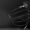 Stereo audio kabelis Aux 3,5 mm mini ligzda - USB -C 120cm - melns